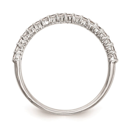 14K Weißgold Ehering mit natürlichen Diamanten