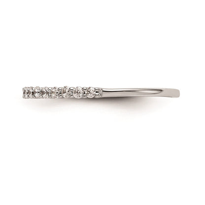 14K Weißgold Ehering mit natürlichen Diamanten