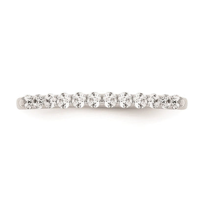 14K Weißgold Ehering mit natürlichen Diamanten