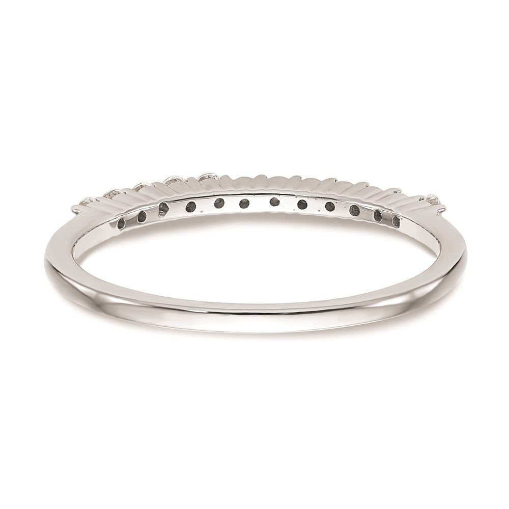 14K Weißgold Ehering mit natürlichen Diamanten