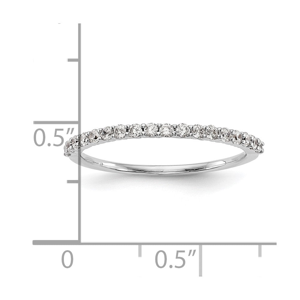 14K Weißgold Ehering mit natürlichen Diamanten