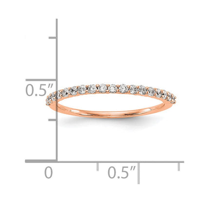 14K Roségold Diamant Ehering