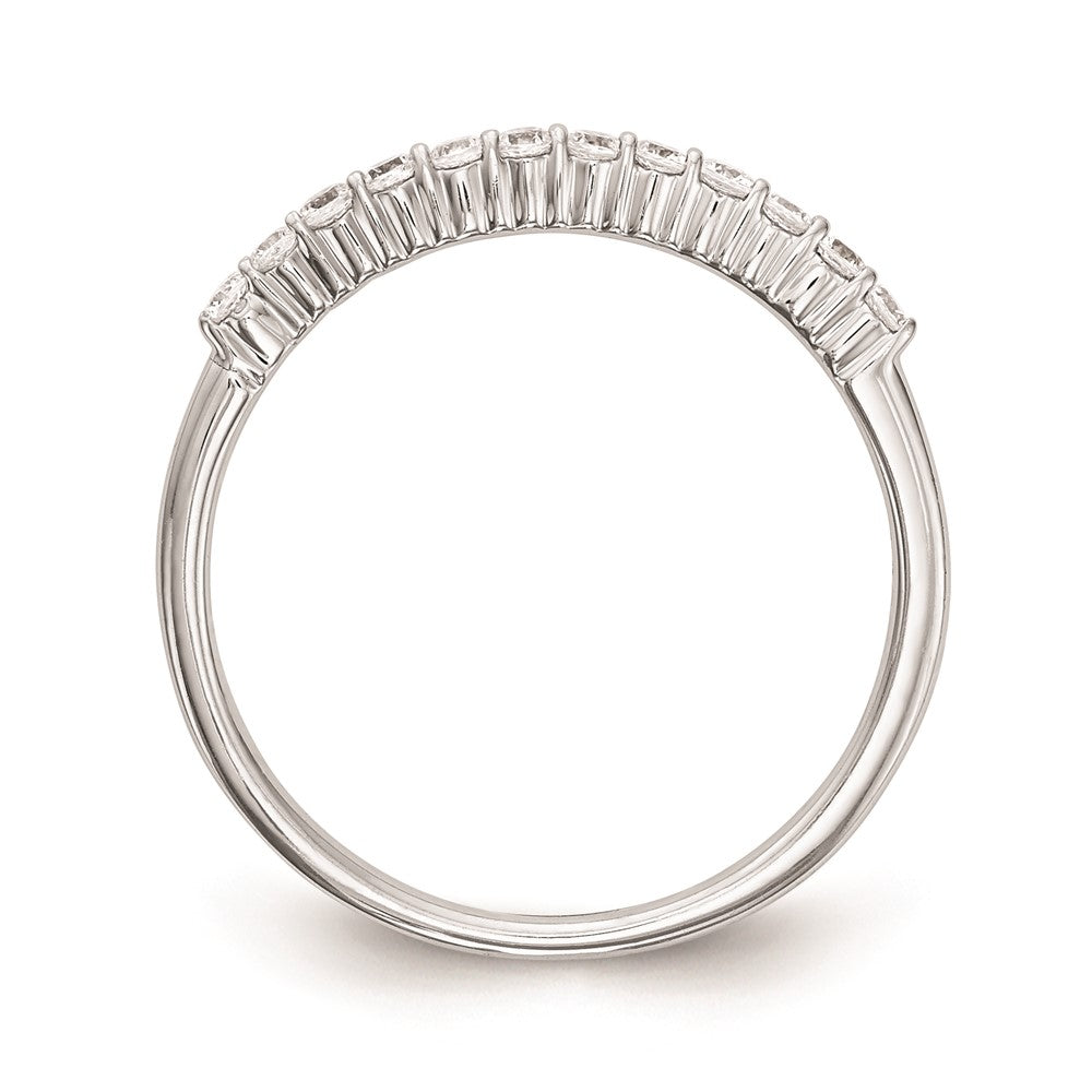 Ehering aus 14K Weißgold mit natürlichen Diamanten