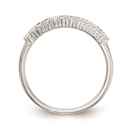 Ehering aus 14K Weißgold mit natürlichen Diamanten