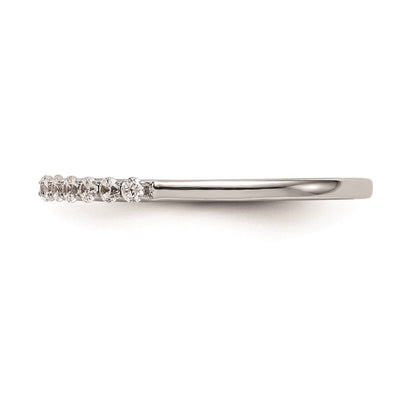 Ehering aus 14K Weißgold mit natürlichen Diamanten