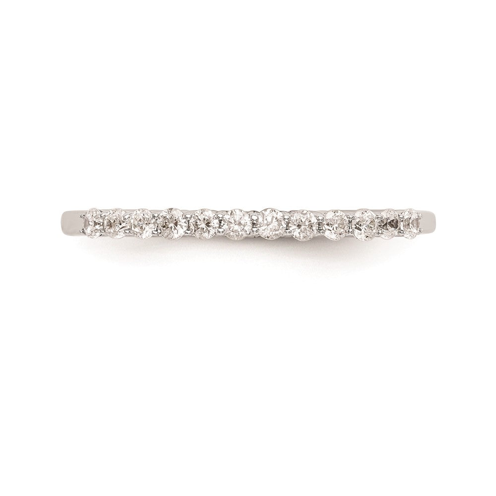 Ehering aus 14K Weißgold mit natürlichen Diamanten