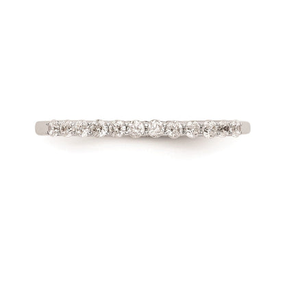 Ehering aus 14K Weißgold mit natürlichen Diamanten