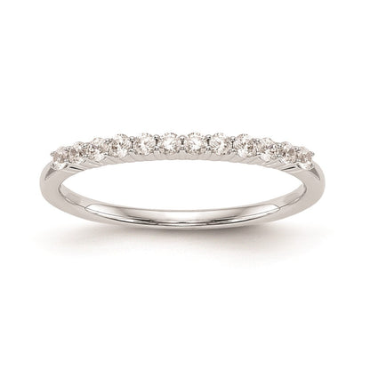 Ehering aus 14K Weißgold mit natürlichen Diamanten