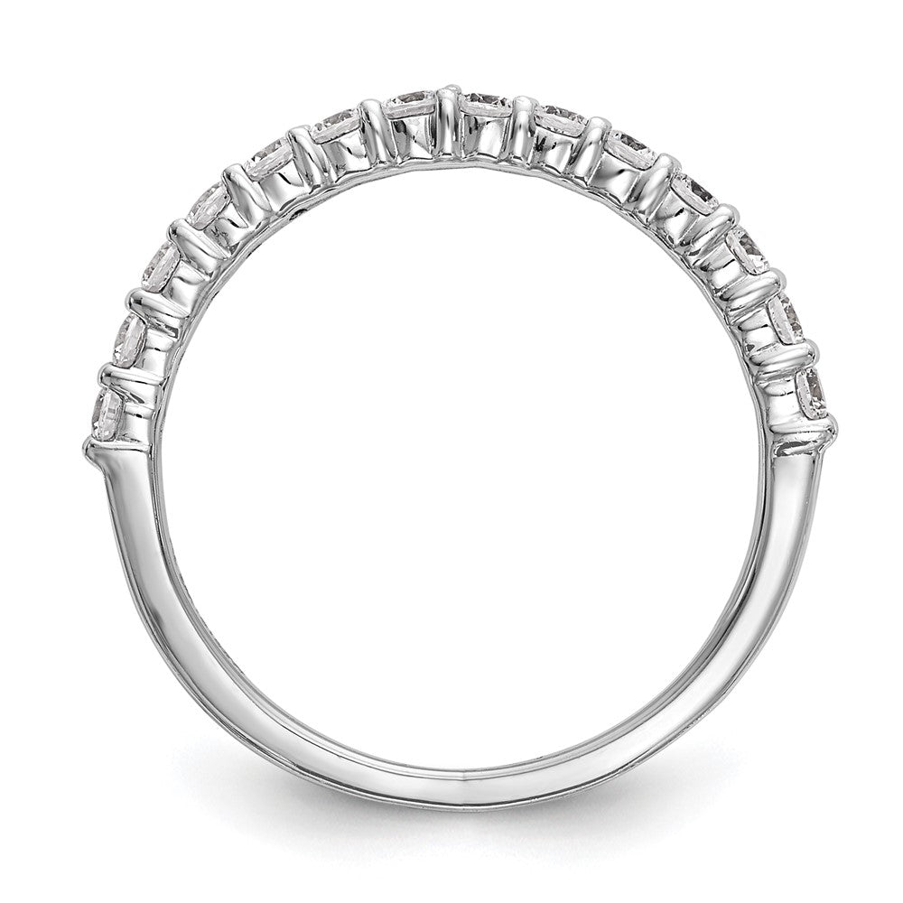 14K Weißgold Ehering mit 0,375 ct. im Labor gezüchteten Diamanten, VS/SI+ G+