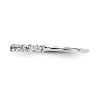 14K Weißgold Ehering mit 0,375 ct. im Labor gezüchteten Diamanten, VS/SI+ G+