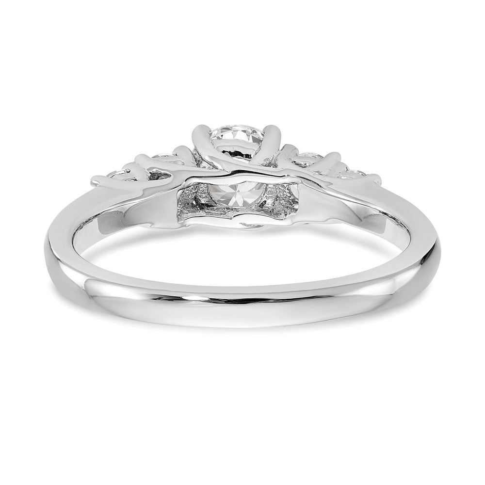 14K Weißgold Ehering mit 0,375 ct. im Labor gezüchteten Diamanten, VS/SI+ G+