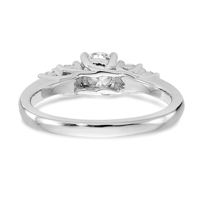 14K Weißgold Ehering mit 0,375 ct. im Labor gezüchteten Diamanten, VS/SI+ G+