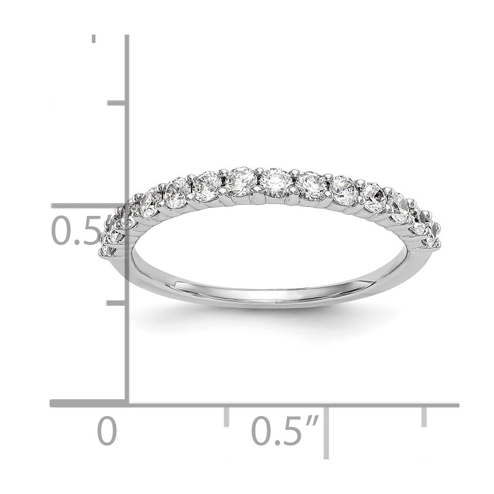 14K Weißgold Ehering mit 0,375 ct. im Labor gezüchteten Diamanten, VS/SI+ G+