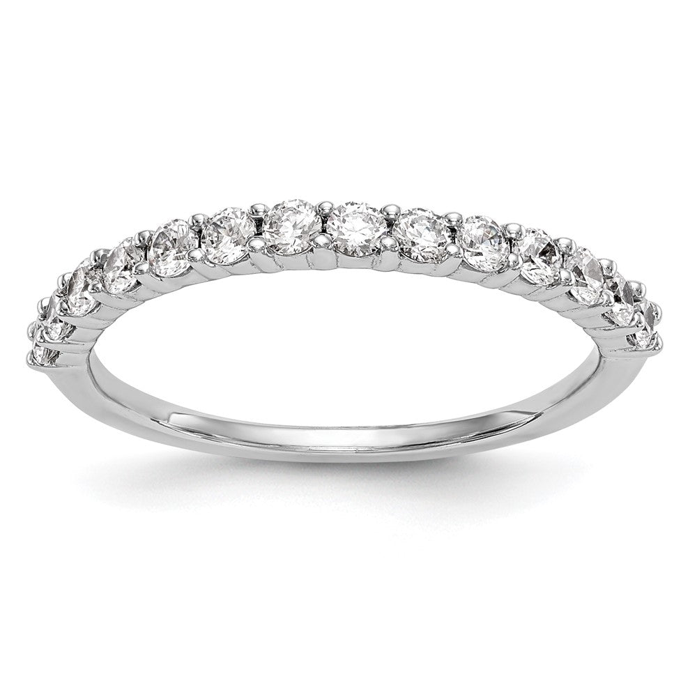14K Weißgold Ehering mit 0,375 ct. im Labor gezüchteten Diamanten, VS/SI+ G+