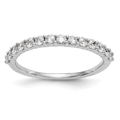 14K Weißgold Ehering mit 0,375 ct. im Labor gezüchteten Diamanten, VS/SI+ G+