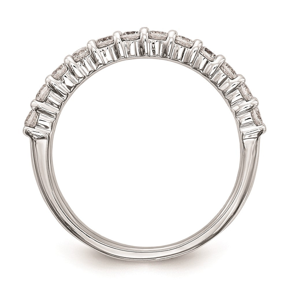 14K Weißgold Ehering mit natürlichen Diamanten