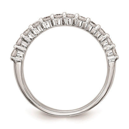 14K Weißgold Ehering mit natürlichen Diamanten