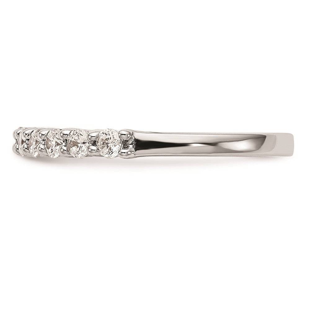 14K Weißgold Ehering mit natürlichen Diamanten