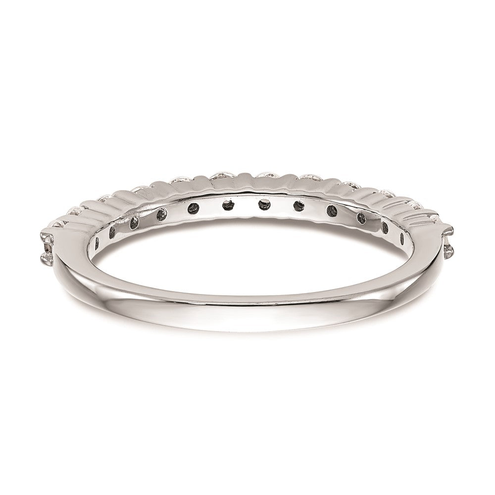 14K Weißgold Ehering mit natürlichen Diamanten
