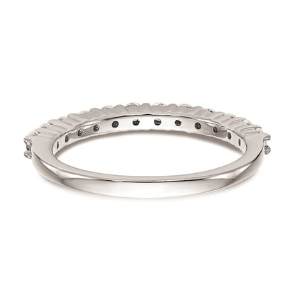 14K Weißgold Ehering mit natürlichen Diamanten