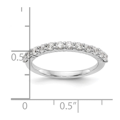 14K Weißgold Ehering mit natürlichen Diamanten