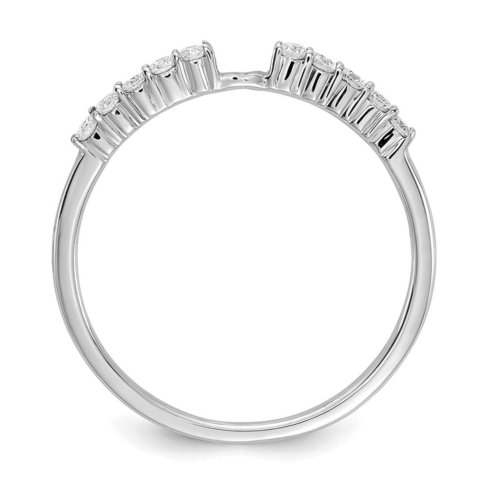 14K Weißgold Stift Set 1/5 Karat Diamant Halbfassung Verlobungsring
