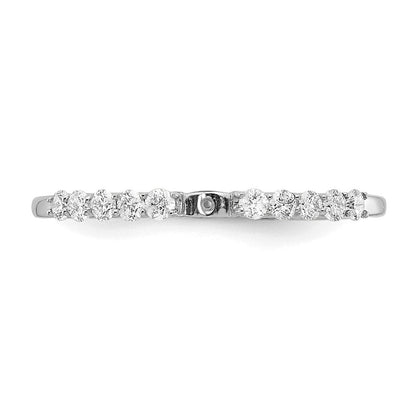 14K Weißgold Stift Set 1/5 Karat Diamant Halbfassung Verlobungsring