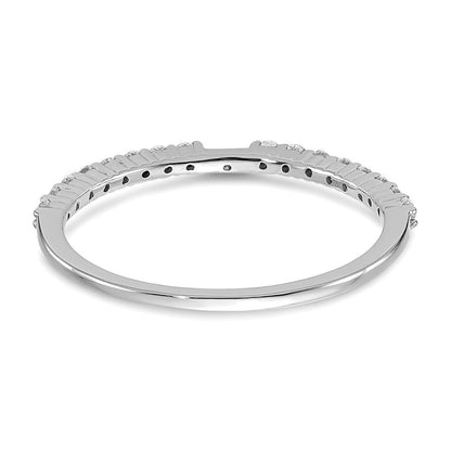 14K Weißgold Stift Set 1/5 Karat Diamant Halbfassung Verlobungsring