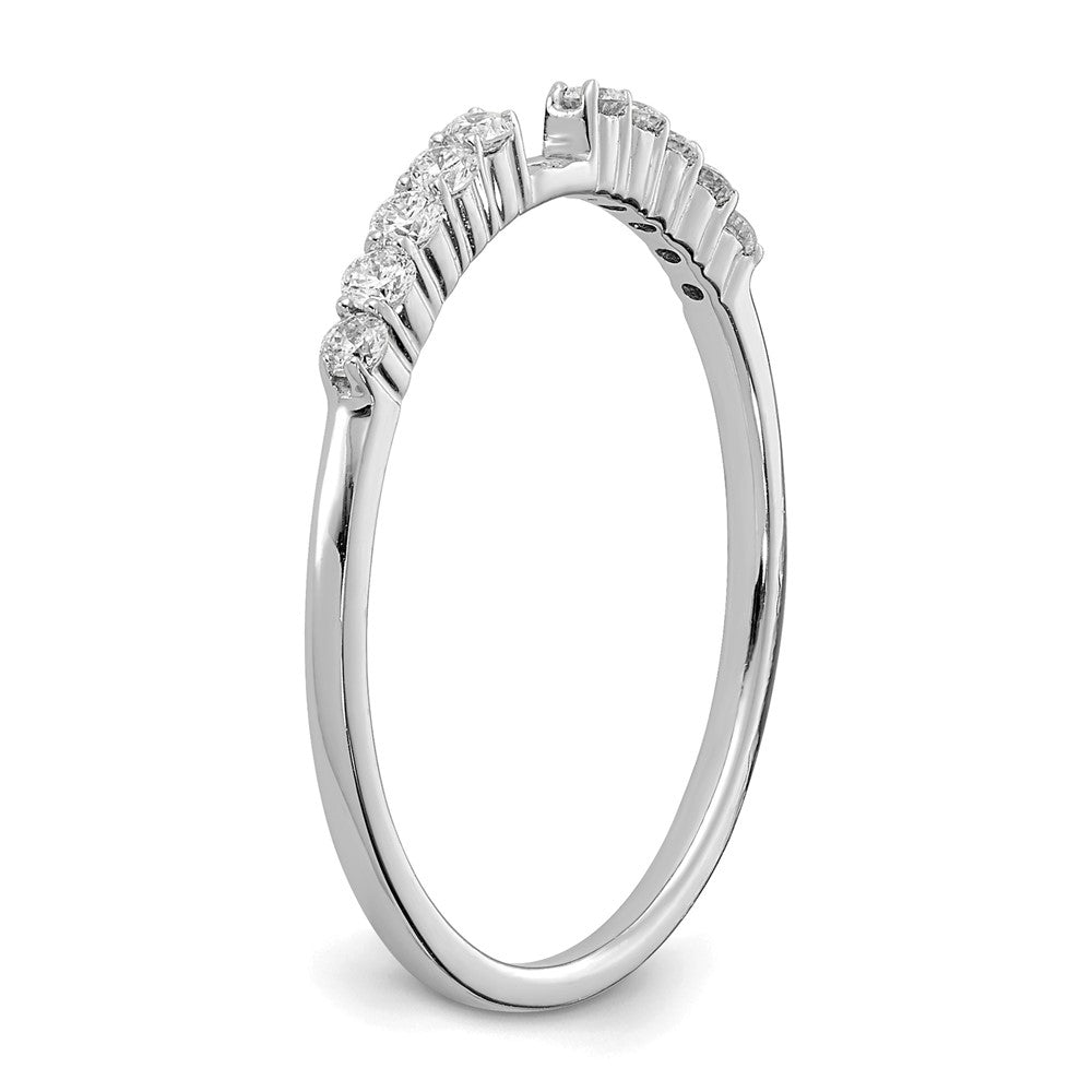14K Weißgold Stift Set 1/5 Karat Diamant Halbfassung Verlobungsring