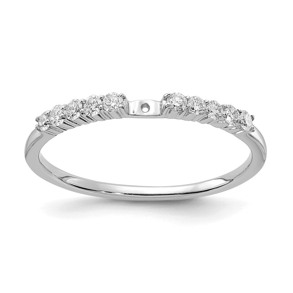 14K Weißgold Stift Set 1/5 Karat Diamant Halbfassung Verlobungsring