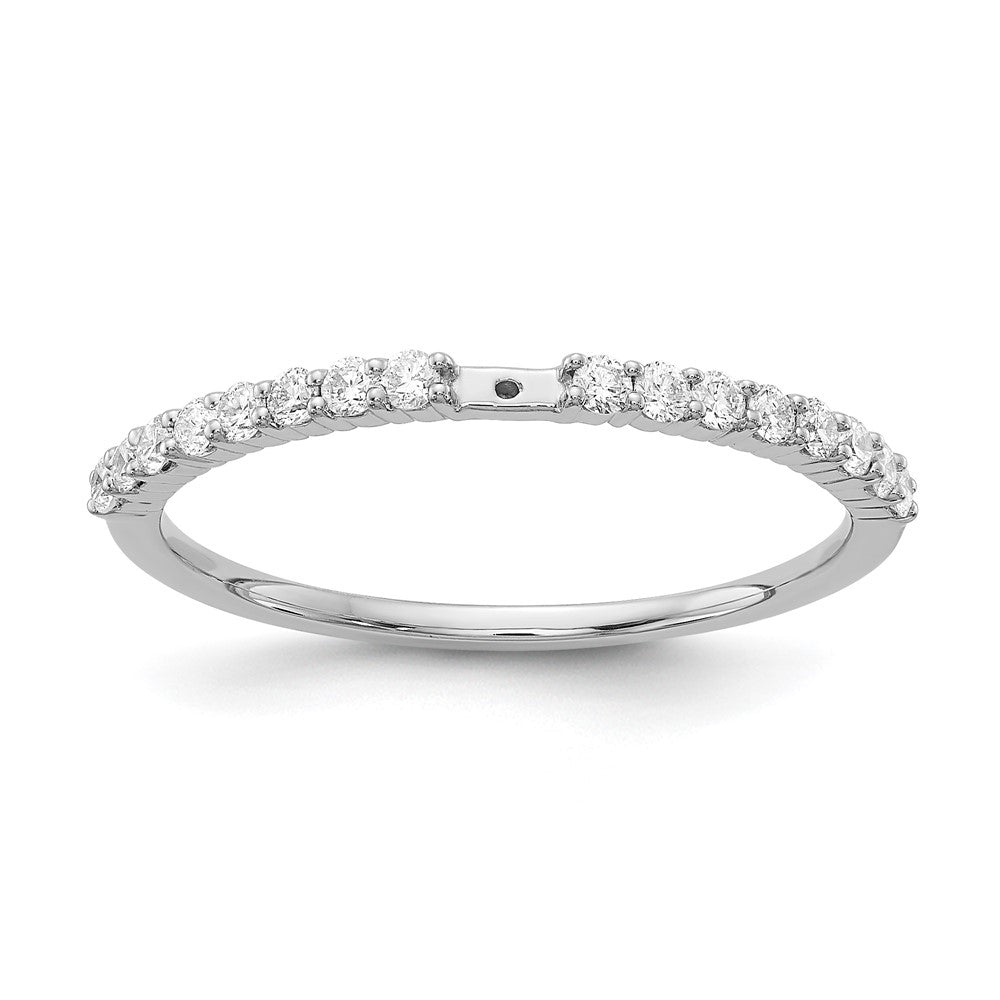 14K Weißgold Stift Set 1/4 Karat Diamant Halbfassung Verlobungsring
