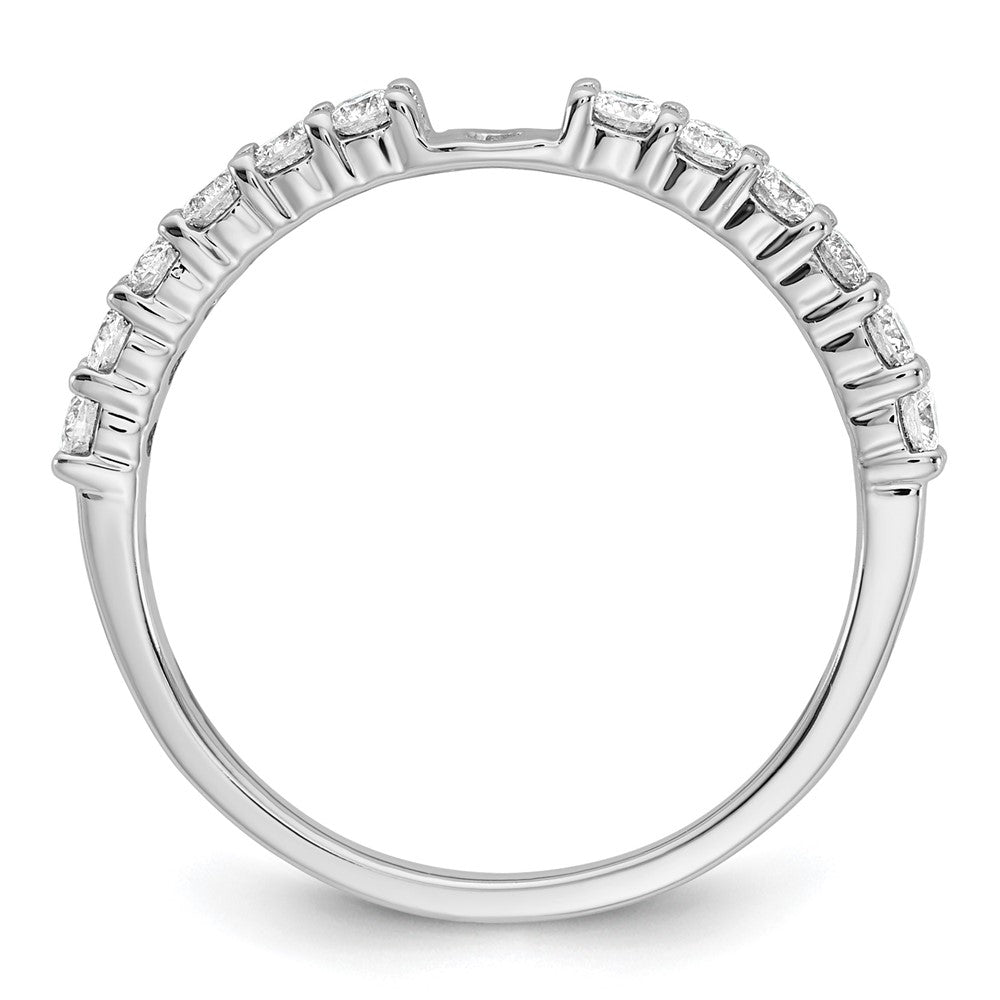 14K Weißgold 0,375 ct. Labor-Diamant VS/SI+ G+ Verlobungsring mit Krappenfassung