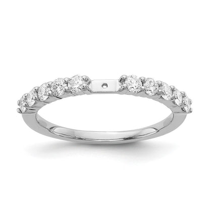 14K Weißgold Stift Set 1/2 Karat Diamant Halbfassung Verlobungsring