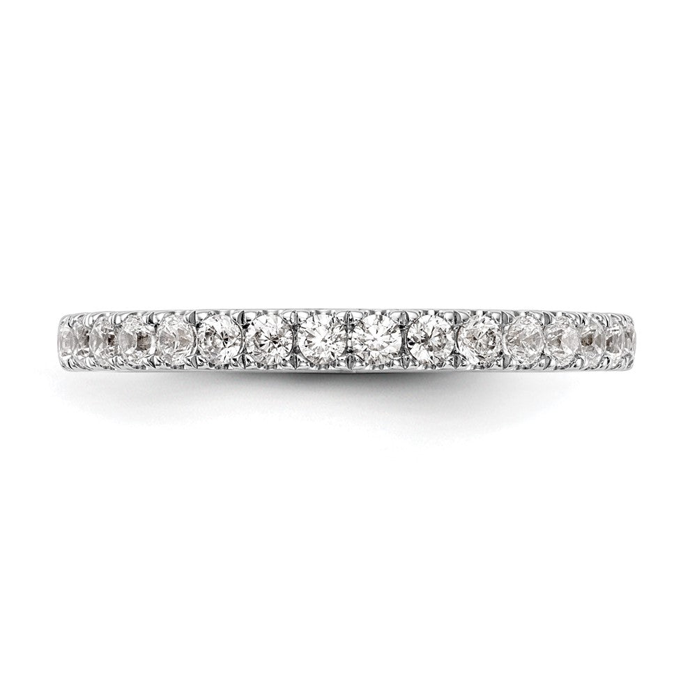 Trauring aus 14K Weißgold mit natürlichen Diamanten