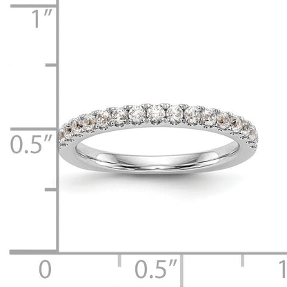 Trauring aus 14K Weißgold mit natürlichen Diamanten