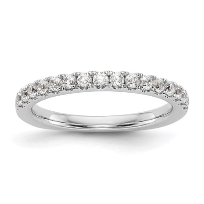 Trauring aus 14K Weißgold mit natürlichen Diamanten