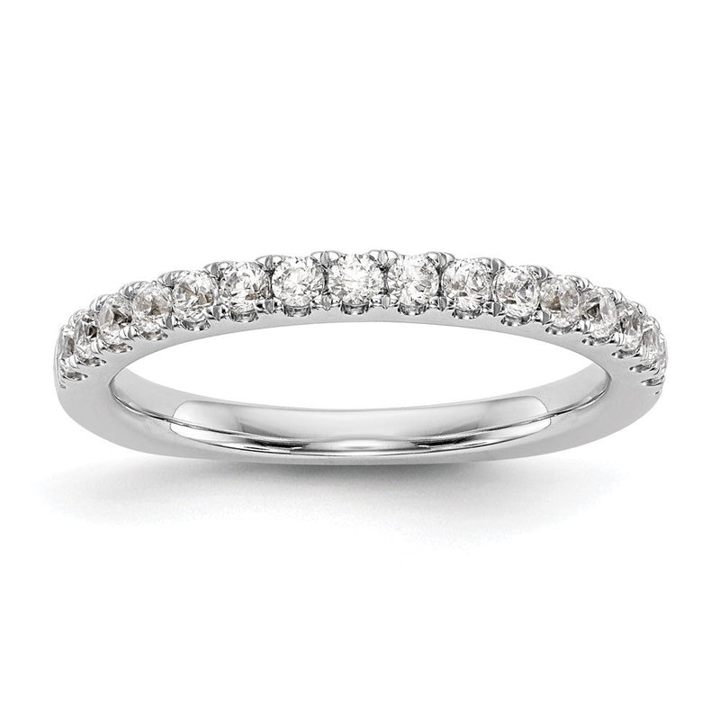 Ehering aus 14K Weißgold mit natürlichen Diamanten