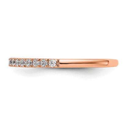 14K Roségold True Origin 3/8 Karat Im Labor Gezüchtet Diamant Vs D E F Ehering