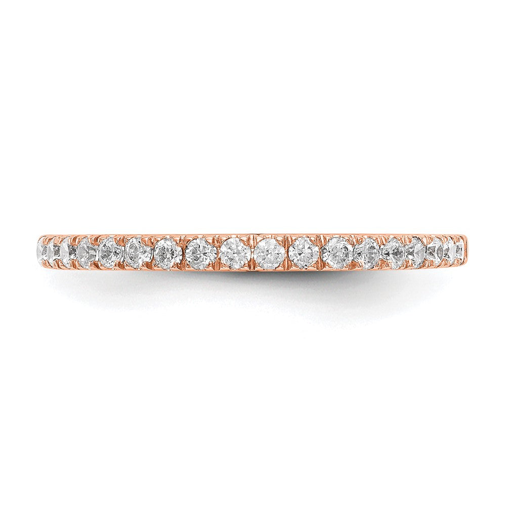 14K Roségold True Origin 3/8 Karat Im Labor Gezüchtet Diamant Vs D E F Ehering