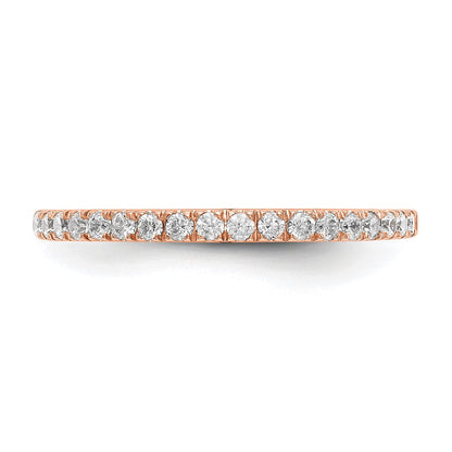 14K Roségold True Origin 3/8 Karat Im Labor Gezüchtet Diamant Vs D E F Ehering