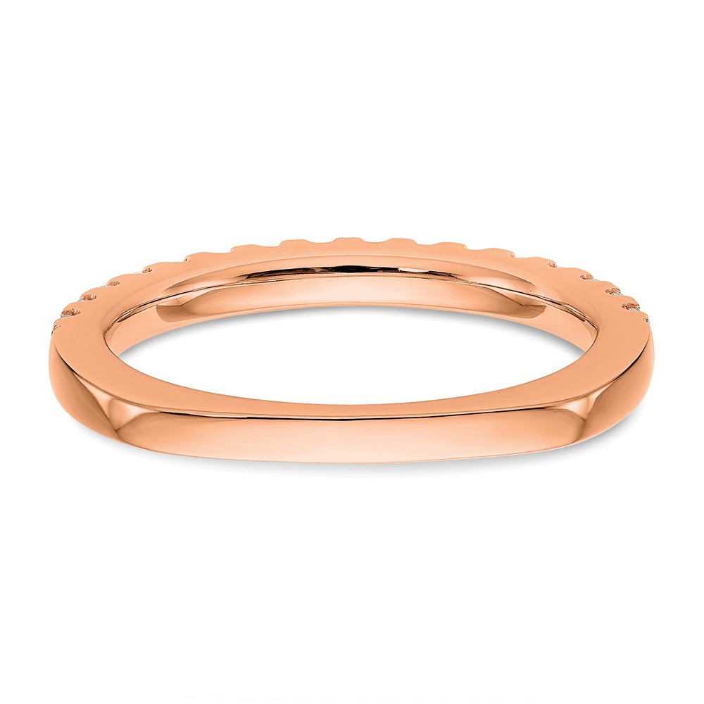 14K Roségold True Origin 3/8 Karat Im Labor Gezüchtet Diamant Vs D E F Ehering
