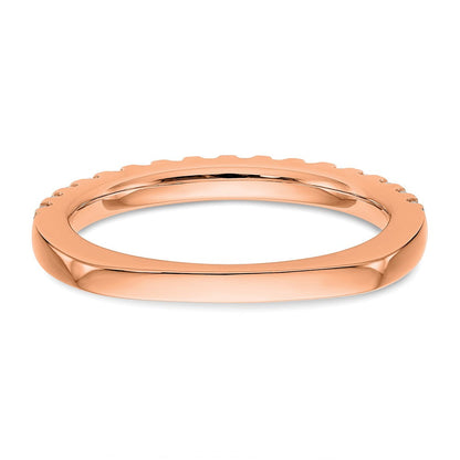 14K Roségold True Origin 3/8 Karat Im Labor Gezüchtet Diamant Vs D E F Ehering