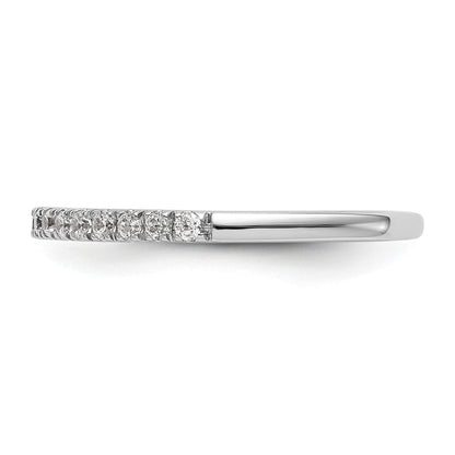 14K Weißgold Ehering mit natürlichen Diamanten