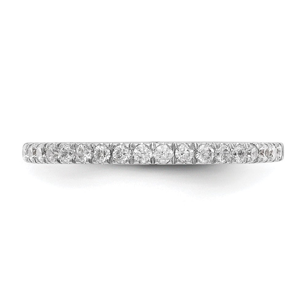 14K Weißgold Ehering mit natürlichen Diamanten