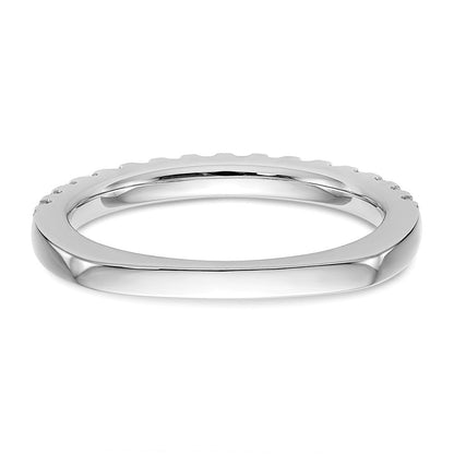 14K Weißgold Ehering mit natürlichen Diamanten