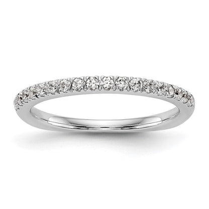 14K Weißgold Ehering mit natürlichen Diamanten