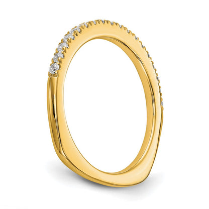 True Origin 14K Gelbgold 3/8 Karat Im Labor Gezüchtet Diamant Vs+ F+ Komplett Ehering Ring