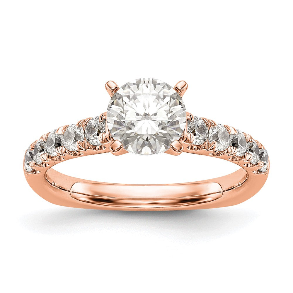 14K Roségold True Origin 1/2 Karat Im Labor Gezüchtet Diamant Vs D E F Halbfassung Stift Set Ring