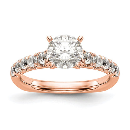 14K Roségold True Origin 1/2 Karat Im Labor Gezüchtet Diamant Vs D E F Halbfassung Stift Set Ring