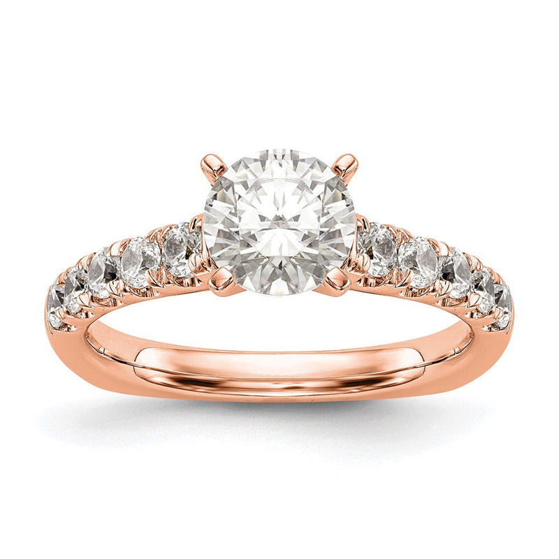 14K Roségold True Origin 1/2 Karat Im Labor Gezüchtet Diamant Vs D E F Halbfassung Stift Set Ring